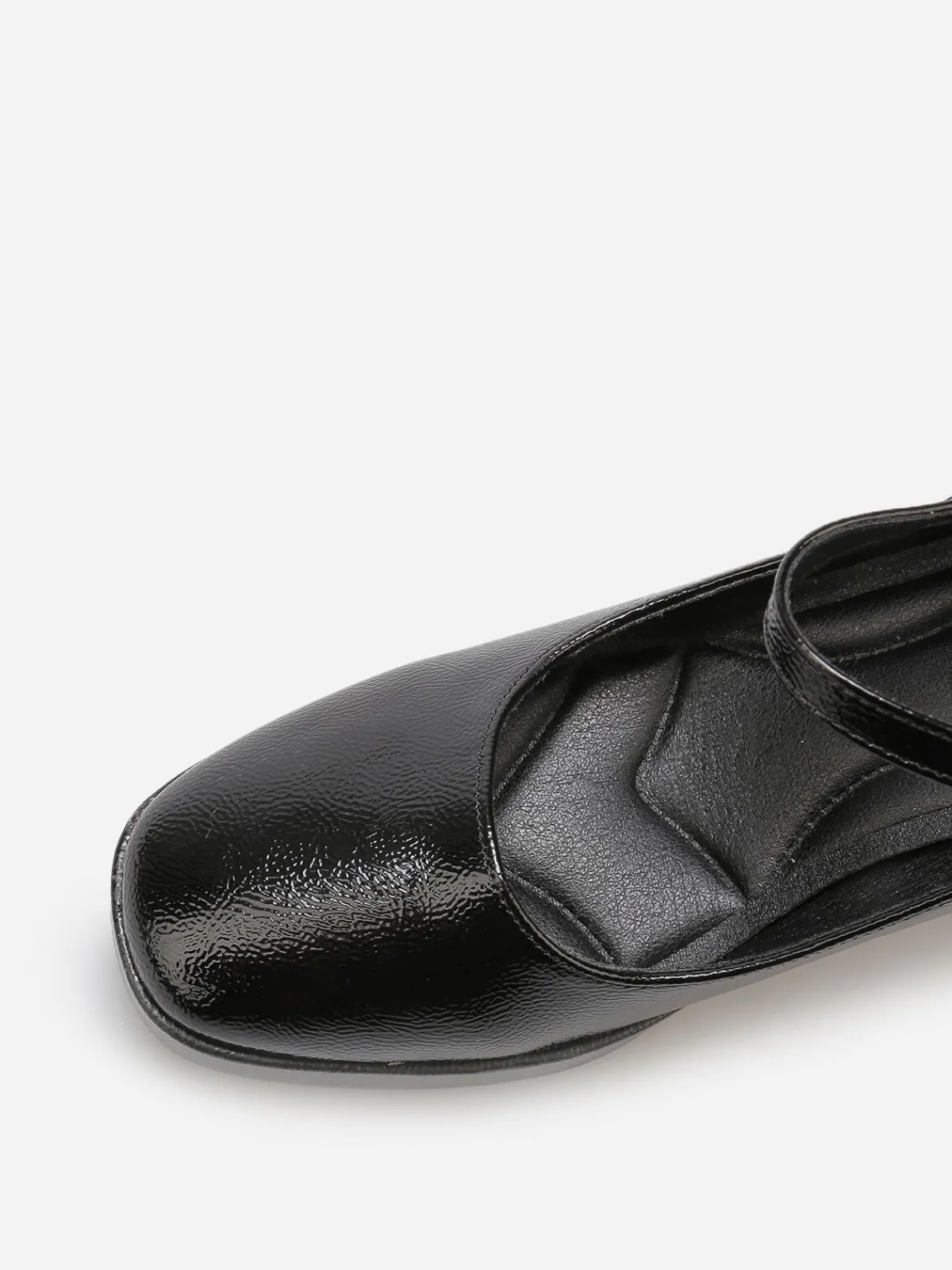 Hot La Modeuse Babies en simili texturé à plateforme Noir