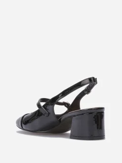 La Modeuse Babies vernies à fines brides Noir