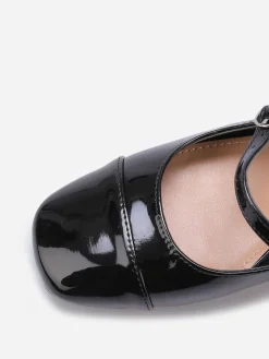 La Modeuse Babies vernies à fines brides Noir