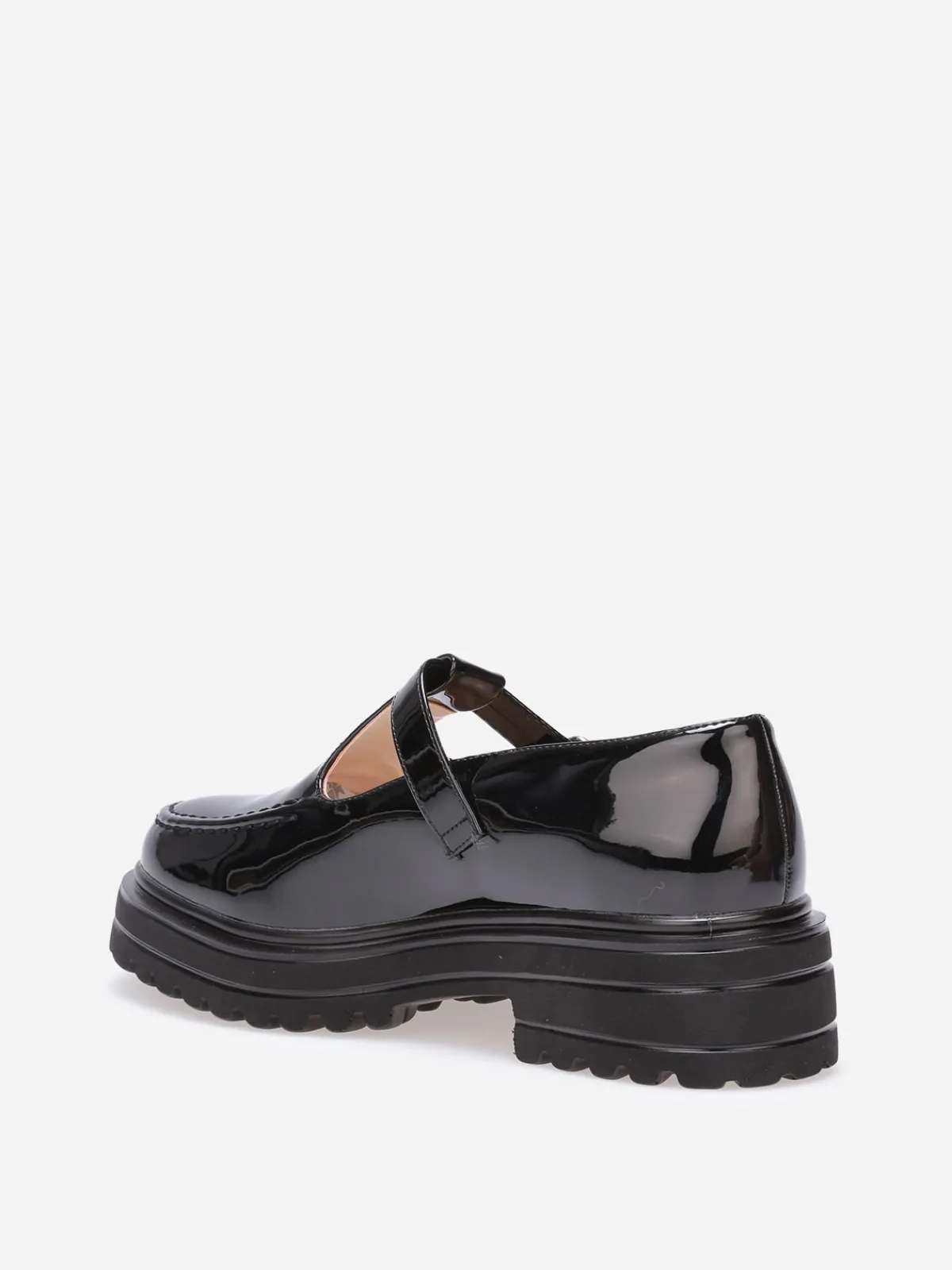 New La Modeuse Babies vernies à semelle crantée Noir