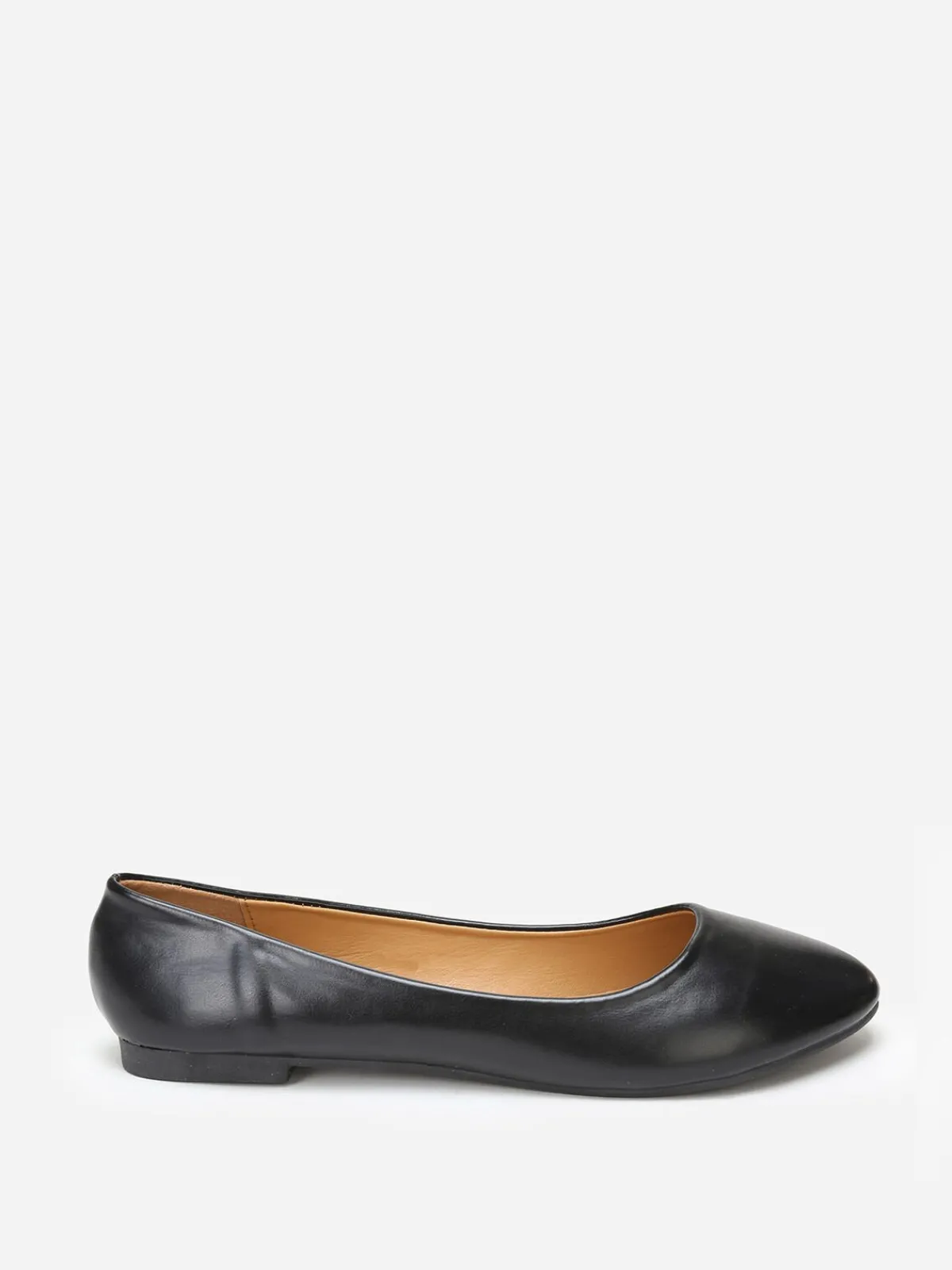 Discount La Modeuse Ballerines à bout arrondi grandes tailles Noir