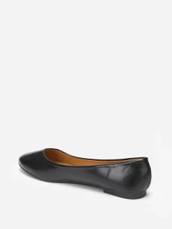 Discount La Modeuse Ballerines à bout arrondi grandes tailles Noir