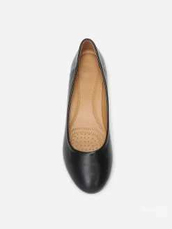 Discount La Modeuse Ballerines à bout arrondi grandes tailles Noir