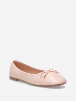 New La Modeuse Ballerines à bout carré et n艙ud Rosep&acirc;le