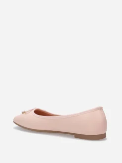 New La Modeuse Ballerines à bout carré et n艙ud Rosepâle