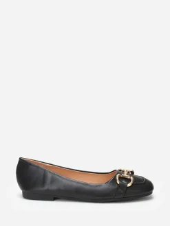 Sale La Modeuse Ballerines  à bout carré et mors Noir