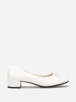 Online La Modeuse Ballerines à talon avec n艙ud Blanc