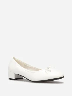 Online La Modeuse Ballerines à talon avec n艙ud Blanc