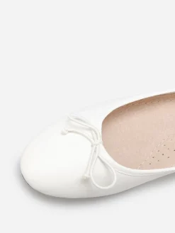 Online La Modeuse Ballerines à talon avec n艙ud Blanc