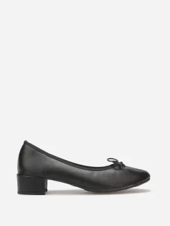 Sale La Modeuse Ballerines à talon avec n艙ud Noir