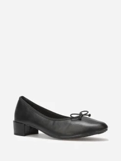 Sale La Modeuse Ballerines à talon avec n艙ud Noir