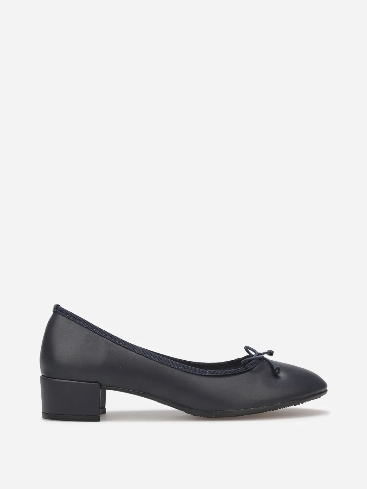 La Modeuse Ballerines à talon avec n艙ud Bleu