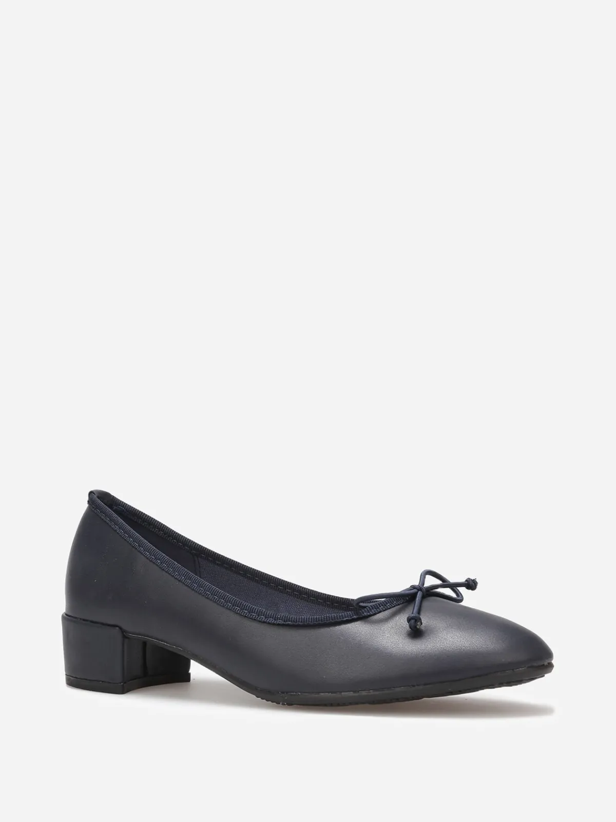 La Modeuse Ballerines à talon avec n艙ud Bleu