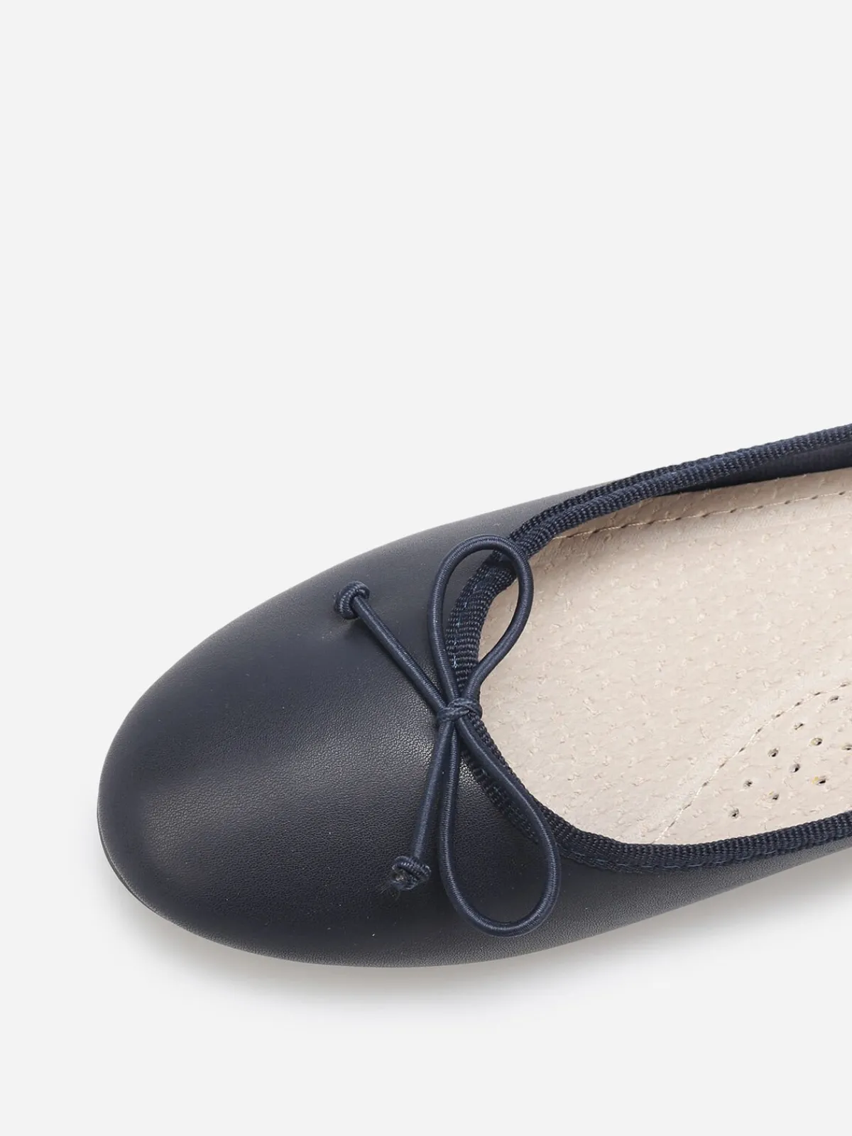 La Modeuse Ballerines à talon avec n艙ud Bleu