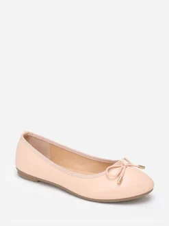 Outlet La Modeuse Ballerines  avec n艙ud à bouts Beige