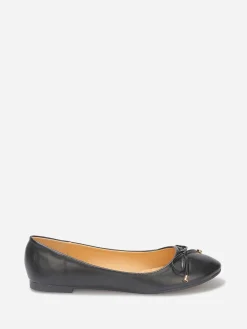 Clearance La Modeuse Ballerines avec n艙ud grandes tailles Noir