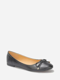 Clearance La Modeuse Ballerines avec n艙ud grandes tailles Noir