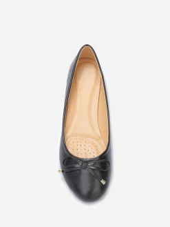 Clearance La Modeuse Ballerines avec n艙ud grandes tailles Noir