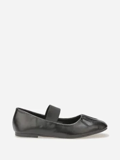 Best La Modeuse Ballerines en simili avec bride Noir