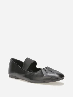Best La Modeuse Ballerines en simili avec bride Noir