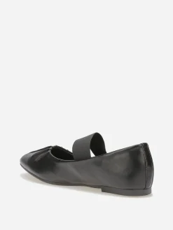 Best La Modeuse Ballerines en simili avec bride Noir