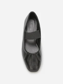 Best La Modeuse Ballerines en simili avec bride Noir