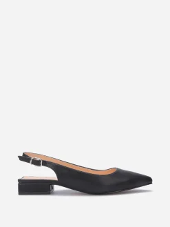 Best La Modeuse Ballerines slingback à bout pointu Noir