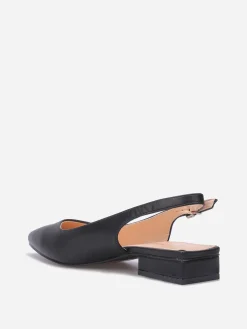 Best La Modeuse Ballerines slingback à bout pointu Noir