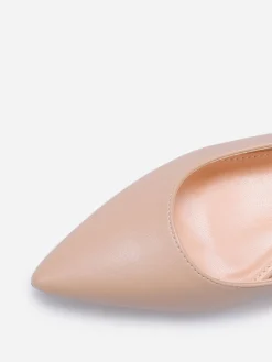 La Modeuse Ballerines slingback à bout pointu Nude