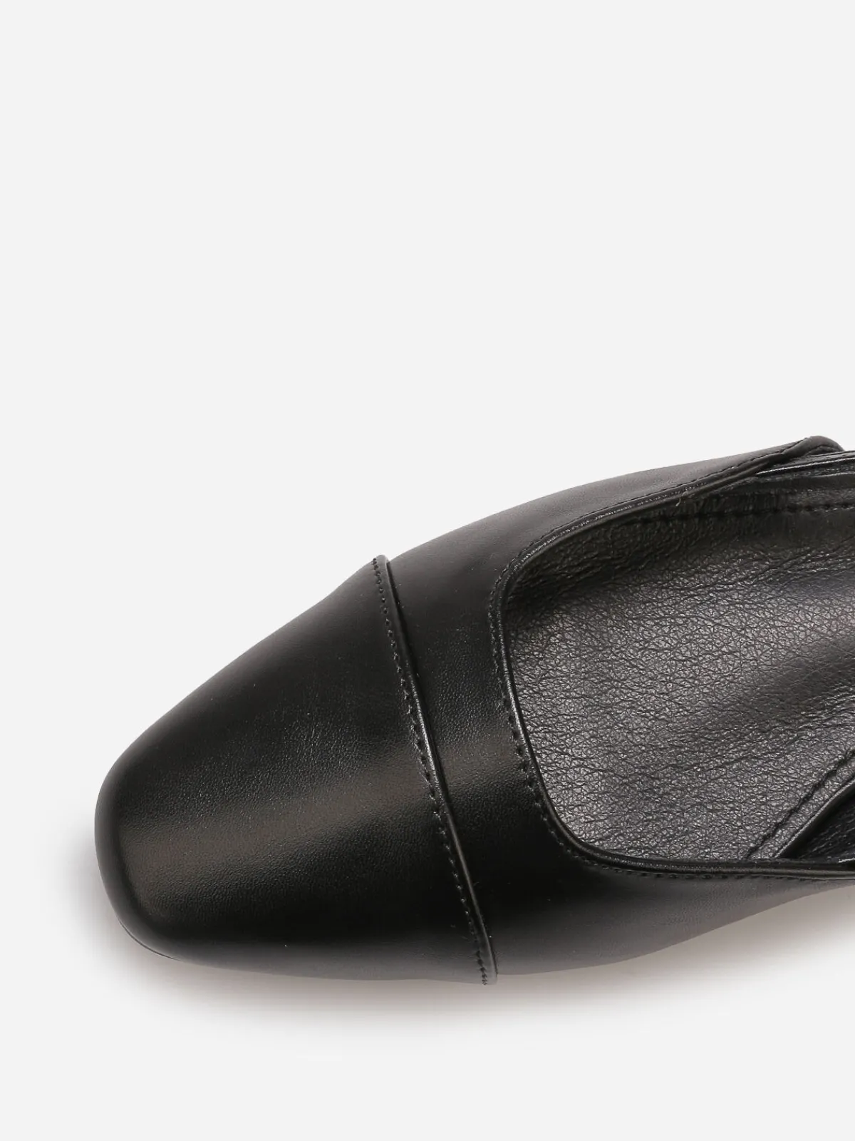 Online La Modeuse Ballerines slingback à bout contrastant Noir