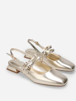 Online La Modeuse Ballerines slingback multibrides Doré