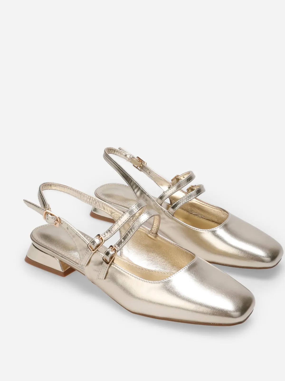 Online La Modeuse Ballerines slingback multibrides Doré