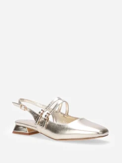 Online La Modeuse Ballerines slingback multibrides Doré