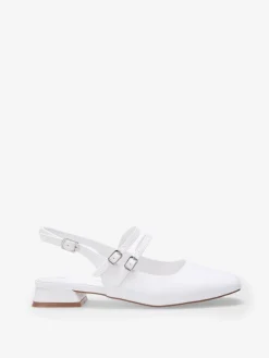 Discount La Modeuse Ballerines slingback multibrides Blanc