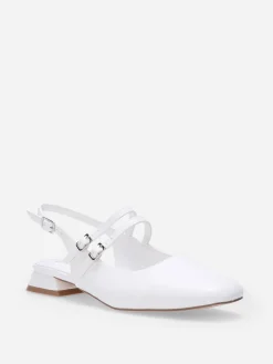 Discount La Modeuse Ballerines slingback multibrides Blanc