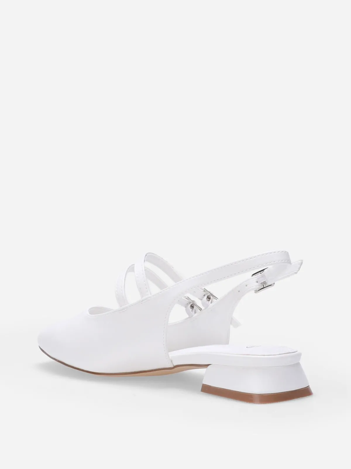 Discount La Modeuse Ballerines slingback multibrides Blanc
