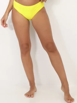 Sale La Modeuse Bas de bikini classique Jaune