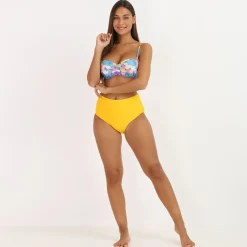 Online La Modeuse bas de bikini taille haute Jaunefoncé