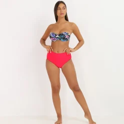 La Modeuse Bas de bikini taille haute Fuchsia