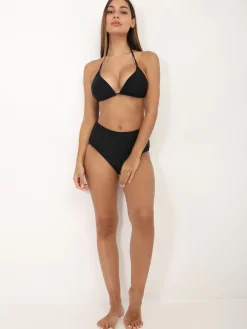 New La Modeuse Bas de bikini  taille haute Noir