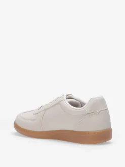 Discount La Modeuse Baskets à empiècements texturés Beige