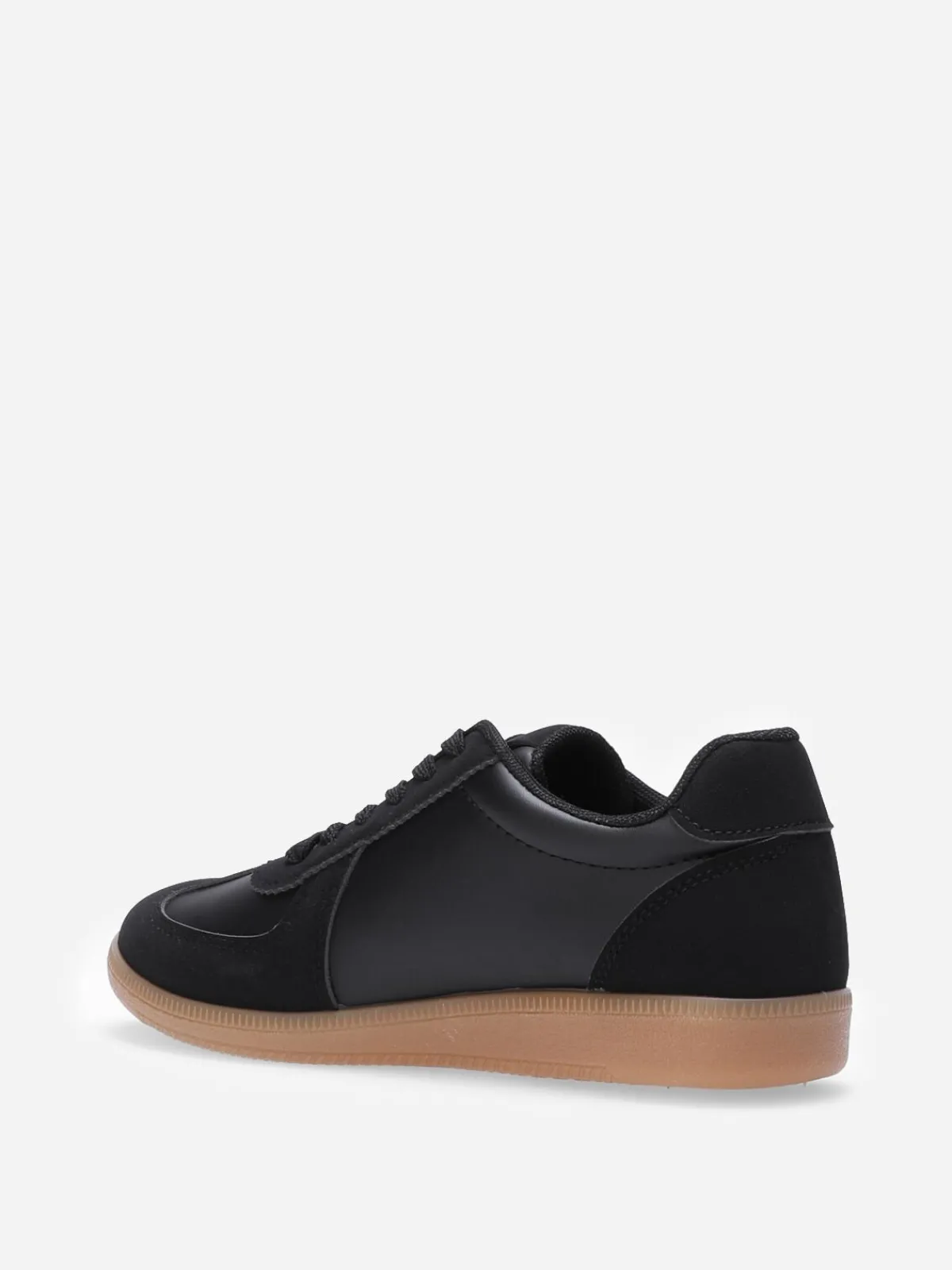 Clearance La Modeuse Baskets à empiècements texturés Noir