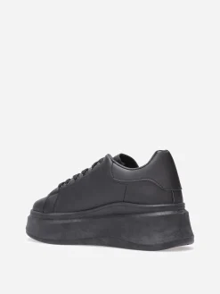 Clearance La Modeuse Baskets à plateforme compensée Noir