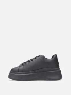 Clearance La Modeuse Baskets à plateforme compensée Noir