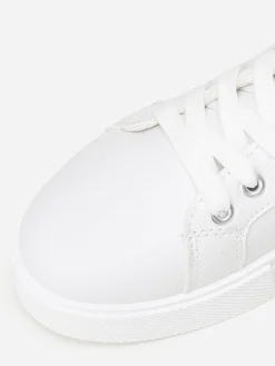 Outlet La Modeuse Baskets  avec empiècements imprimés Blanc