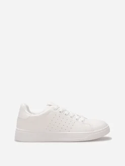 Hot La Modeuse Baskets basiques à plateforme Blanc