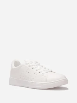 Hot La Modeuse Baskets basiques à plateforme Blanc