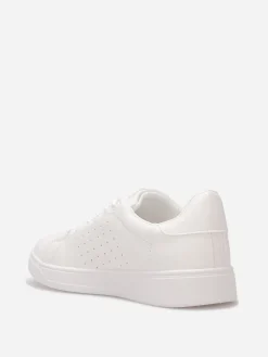 Hot La Modeuse Baskets basiques à plateforme Blanc