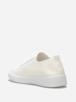 Hot La Modeuse Baskets basses ajourées Blanc