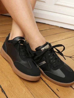 Best La Modeuse Baskets basses multi-matières Noir